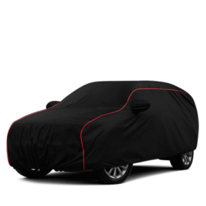 Black Tafetta Red Piping